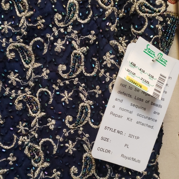 Beautiful Sequins  blue top - Picture 3 of 6